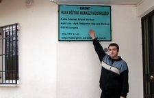 Balıkesir'in Edremit ilçesi Halk Eğitim Merkezi Müdürü Zeynel Yetim, Açık