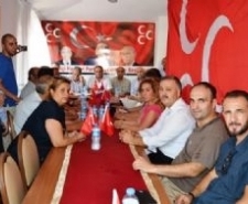Balıkesir’in Ayvalık ilçesinde, bir dizi incelemelerde bulunan Milliyetçi Hareket Partisi