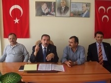 MHP Balıkesir İl Başkanı Mehmet  Duran,  MHP Balıkesir İl Binasında