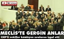 İÇ TÜZÜK TARTIŞMASI. CHP'Lİ VEKİLLER KÜRSÜYÜ İŞGAL ETTİ