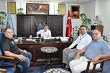 DEVLET HASTANESİNE YENİ BAŞHEKİM Dr. Nazım Güreş, Edremit Belediye Başkanı Kamil Saka’yı makamında ziyaret