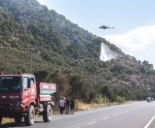 Kazdağları’ndaki Orman Yangını Kontrol Altına Alındı Balıkesir’in Edremit ilçesinde, Kazdağı Milli Pakı içinde çıkan yangında 5