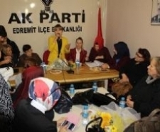 AK PARTİ’DE KONGRE HEYECANI AK Parti Edremit Kadın Kolları ve Gençlik Kollarında kongre heyecanı