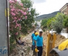 Edremit, Burhaniye ve Havran’da BASKİ Körfez Şubesi Müdürlüğü ekipleri altyapıda