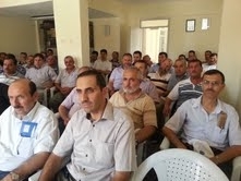 DİN GÖREVLİLERİ TELEKONFERANSA KATILDI Balıkesir’in Burhaniye ilçesinde, Ramazan hazırlıklarını sürdüren din görevlileri, Diyanet İşleri