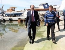 Balıkesir’in Edremit Körfezi’nde birkaç gündür deniz kenarına kadar gelen balık