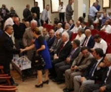 Geleneksel Bayramlaşma Töreni Reha Yurdakul salonunda gerçekleşti. Kurban Bayramı nedeniyle