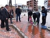 Balıkesir’in Gömeç Belediyesi son günlerde bölgeyi etkisi altına alan soğuk