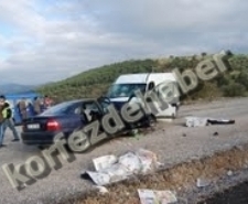 Balıkesir’in Havran ilçesinde, minibüs ve aracın çarpıştığı kazada dört 