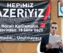 HOCALI KATLİAMI’NIN 18. YIL DÖNÜMÜ Balıkesir in Edremit Ülkü Ocakları Başkanlığı, ‘Hocalı Katliamı’nın 18. yıl