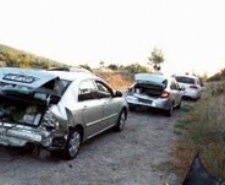 Balıkesir’in Havran ilçesi yakınlarında meydana gelen zincirleme trafik kazasında 5