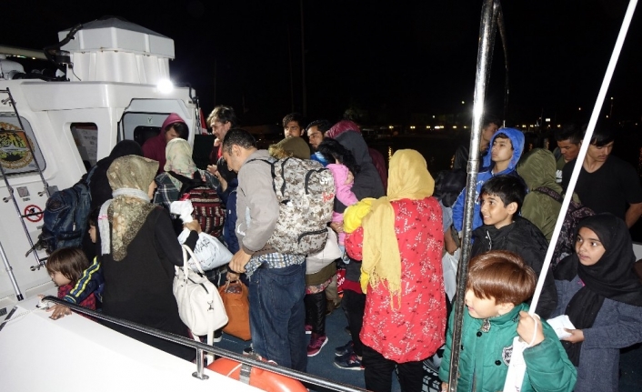 Çanakkale’nin Ayvacık İlçesinden Yunanistan’ın Midilli Adasına Gitmek İçin Lastik Bot