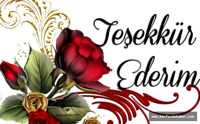 TEŞEKKÜR Edremit Özel Körfez Hastanesi Ortopedi ve Travmatoloji Bölümü’nden Dr.