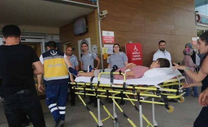 Bursa'nın İnegöl İlçesine Bağlı İsaören Yolunda Meydana Gelen Kazada Motosiklet