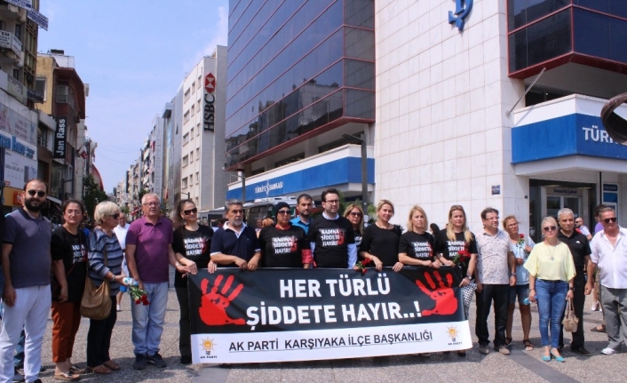  Ak Parti Karşıyaka İlçe Teşkilatı, Kadına Karşı Şiddeti Protesto