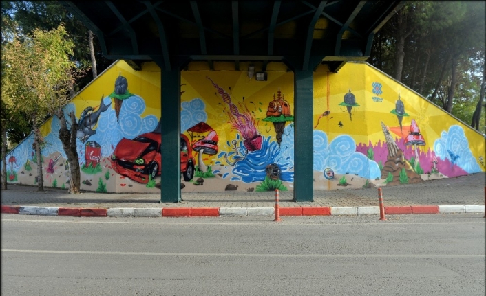  Altıeylül Belediyesi, Renkli Grafiti Dokunuşlarıyla İlçede Farklılık Yaratmaya Devam