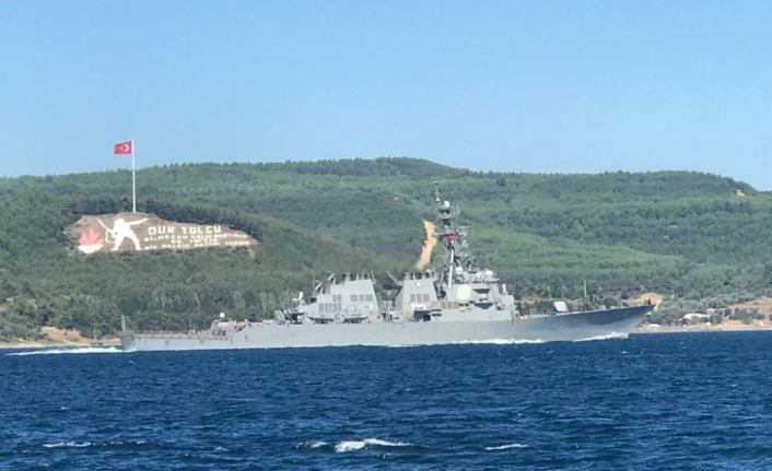  Amerikan Savaş Gemisi Uss Porter, Çanakkale Boğazı'ndan Geçiş Yaptı.