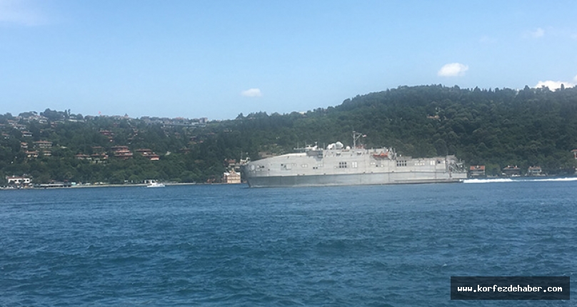Çanakkale Boğazı’ndan geçen ABD Donanması’na ait 8 borda numaralı ’USNS