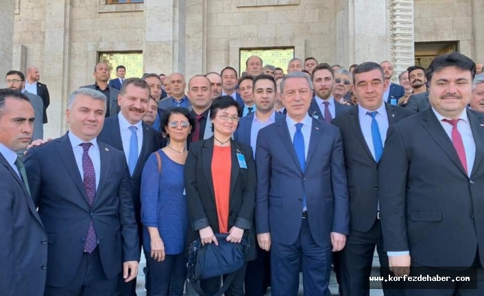 AK Parti Grup Toplantısına katılan balıkesir heyeti sonrasında Milletvekilleri. Büyükşehir