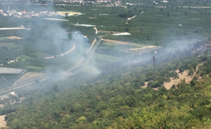  Bursa Kestel İlçesi Çataltepe Mevkii’nde Yangın Çikti. Helikopterler Yangına