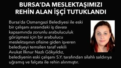 Bursa’da Arabulucuk Görüşmesi Sırasında Avukatı Falçata İle Rehin Alan Zanlı