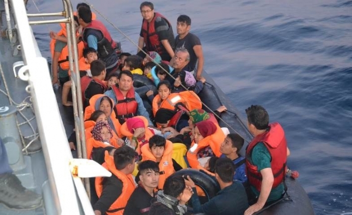 Balıkesir’in Ayvalık İlçesi Açıklarında Lastik Bot İle Yunanistan’ın Midilli (lesvos)