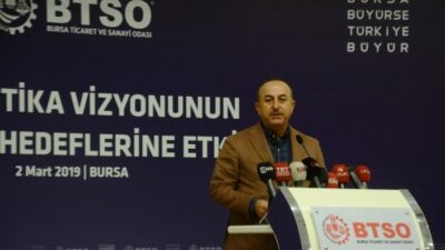 Dışişleri Bakanı Mevlüt Çavuşoğlu, "Ekonominin gücü, 140 kilometre hızla batıdan