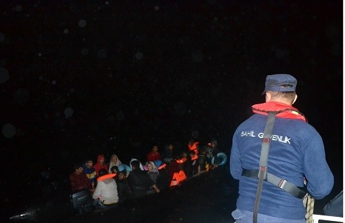Balıkesir’in Ayvalık İlçesi Açıklarında Yunanistan’ın Midilli (lesvos) Adasına Yasa Dışı