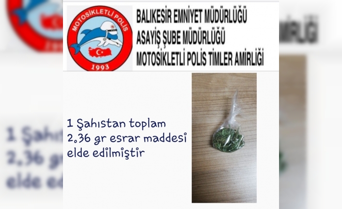  Balıkesir'de Polis Ekipleri 4 Ayrı Uygulamada 7 Uyuşturucu Taciri