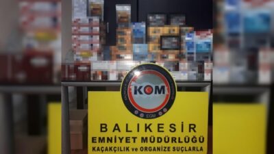 Balıkesir'de Kargoyla Tütün Kaçakçılığına Operasyon