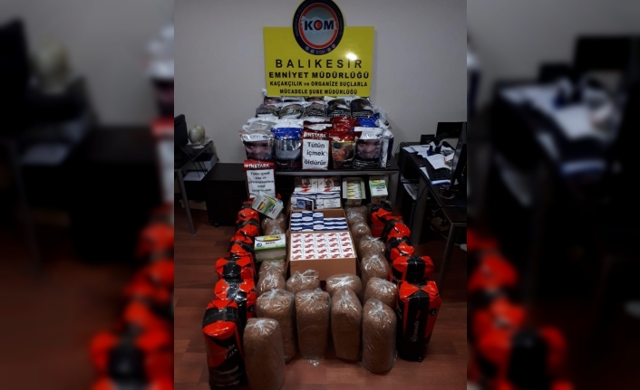  Balıkesir'de Polis 197 Kilo Kaçak Tütün Yakaladı