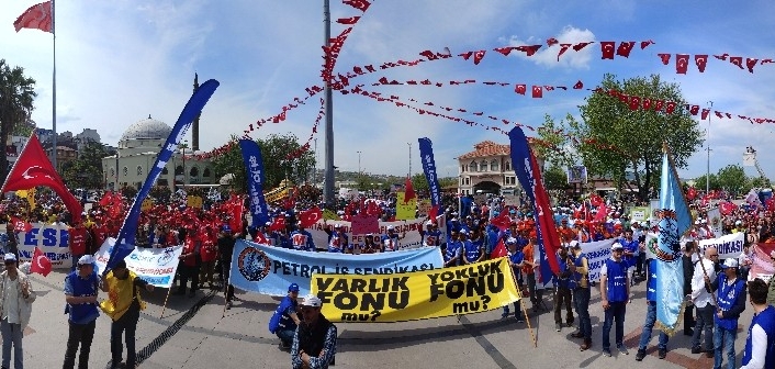 Balıkesir’in Bandırma ilçesinde 1 Mayıs İşçi Bayramı, olaysız bir şekilde