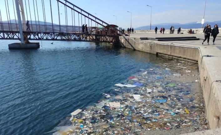 Balıkesir’in Bandırma ilçesinde sahil kenarındaki kirlilik vatandaşların tepkisini çekti.Bandırma’da günlerdir