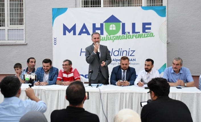  İnegöl Belediye Başkanı Alper Taban, Mahalle Buluşmalarına Devam Ediyor.