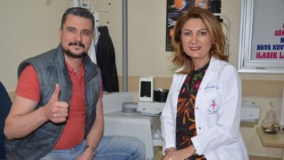 Çocukken sol göz bebeğine batan kıymık yüzünden yüzde 70 görme