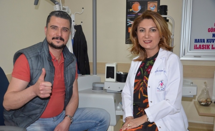 Çocukken sol göz bebeğine batan kıymık yüzünden yüzde 70 görme