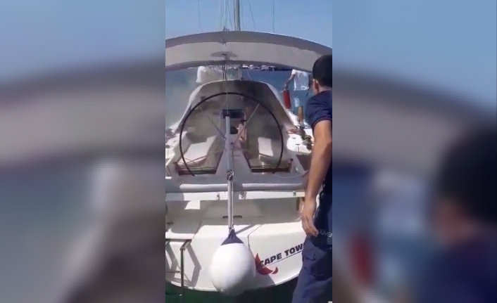  Çanakkale'nin Bozcaada İlçesindeki Yat Limanına Bağlı Bir Yatta Henüz
