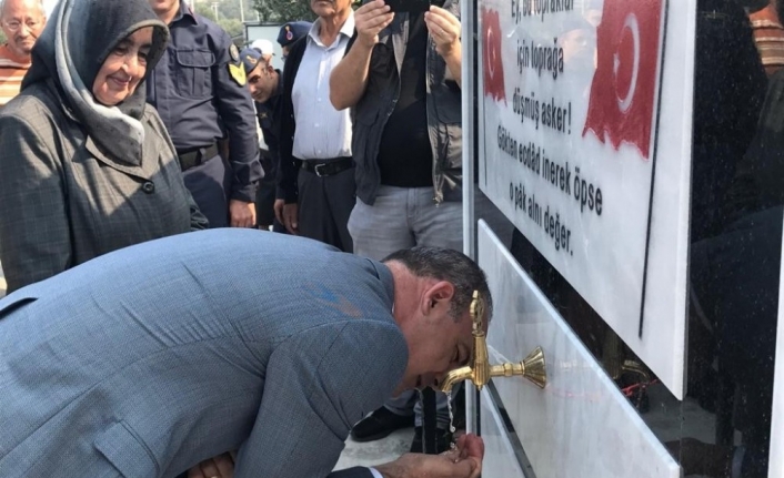  Şehit İçin Çeşme Yaptırıldı