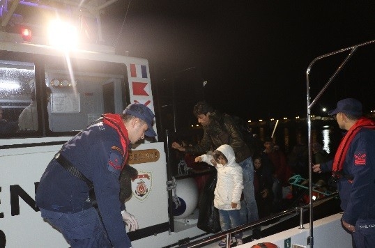  Çanakkale Açıklarında Sahil Güvenlik Yunanistan’ın Midilli Adasına Geçmek İsteyen