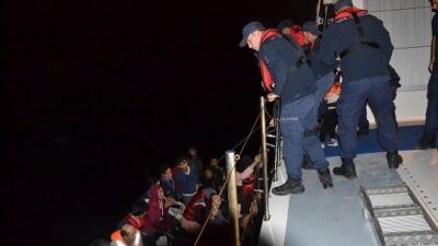  Çanakkale’nin Ayvacık İlçesi Açıklarında 47 Düzensiz Göçmen Sahil Güvenlik