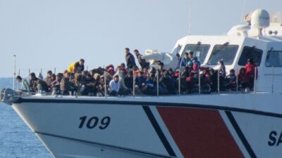  Çanakkale’nin Ayvacık İlçesi Sahilinden Yunanistan’ın Midilli Adasına Lastik Bot