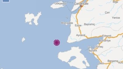 Çanakkale’de 3,8 Şiddetinde Deprem Meydana Geldi.