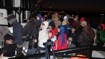  Çanakkale’nin Ayvacık İlçesinden Yunanistan’ın Midilli Adasına Lastik Bot İle