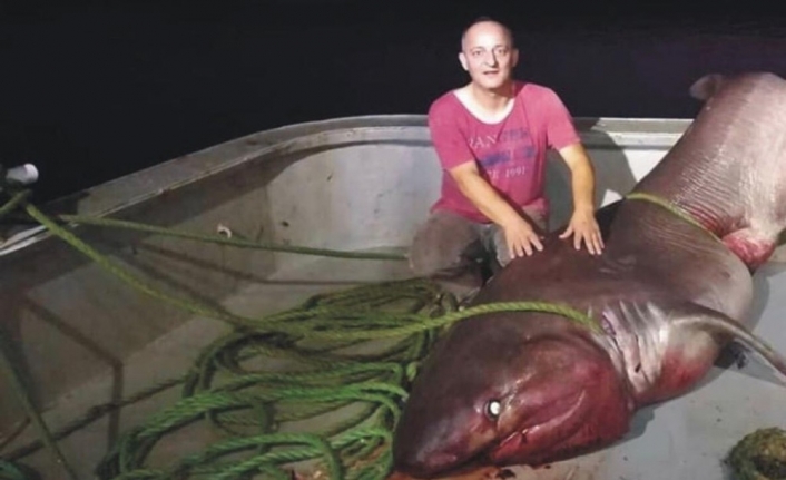  Çanakkale’nin Ayvacık İlçesinin Babakale Açıklarında Balıkçıların Ağına 5 Metre