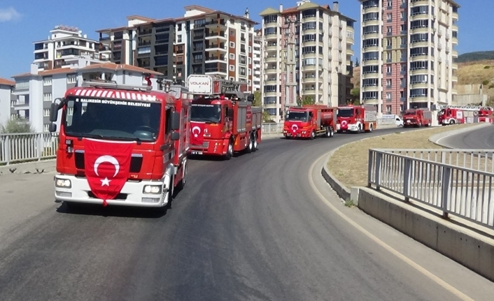 İtfaiye Teşkilatının Kuruluş Yıl Dönümü Etkinlikleri Kapsamında Balıkesir’in Edremit İtfaiyesi