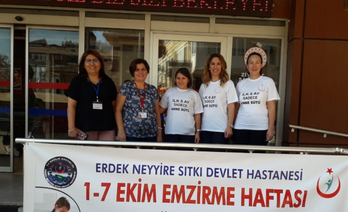  Erdek'te 1-7 Ekim Tarihleri Arasında Kutlanan 'emzirme Haftası' Nedeniyle