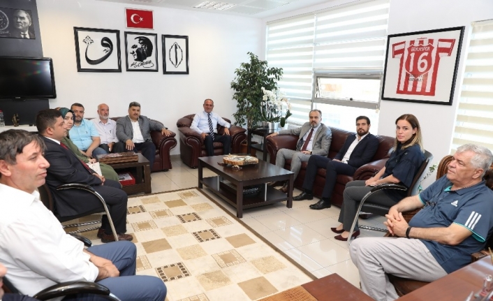 Büyükşehir Belediye Başkanı Alinur Aktaş, Gemlik Belediye Başkanı Mehmet Uğur