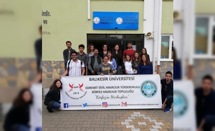 Balıkesir Üniversitesi Edremit Havacılık Yüksekokulu öğrencilerinin kurduğu Körfez Havacılık Topluluğu