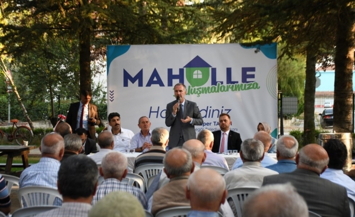  İnegöl Belediye Başkanı Alper Taban, “mahalle Buluşmaları” Adı Altında
