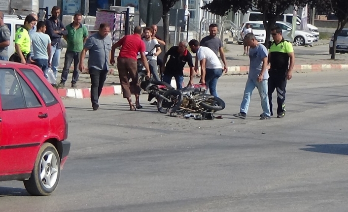  Bursa İnegöl Alanyurt Yolunda Meydana Gelen Kazada Motosiklet İle